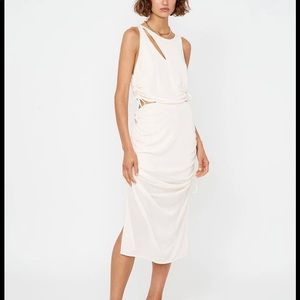 Australian Designer Suboo Liz Rouched MIDI Dress size small
